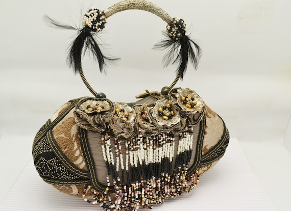 Mary Frances Gold and Silver Beaded Accessories Mary Frances Accessories,  main image 2