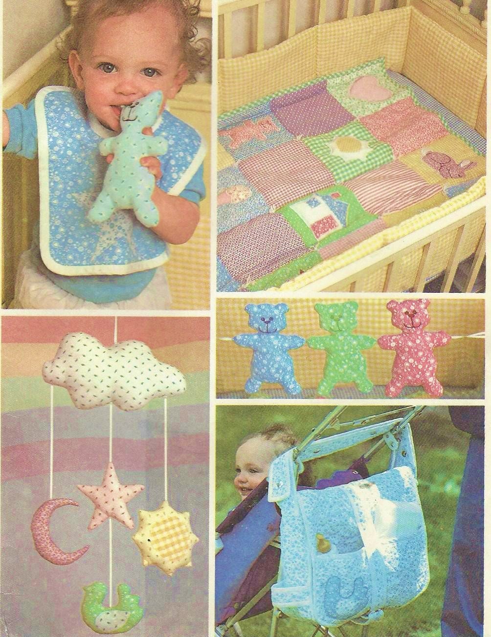 1980s Baby Package Baby Quilt Crib Toys Mobile Diaper Bag Etsy