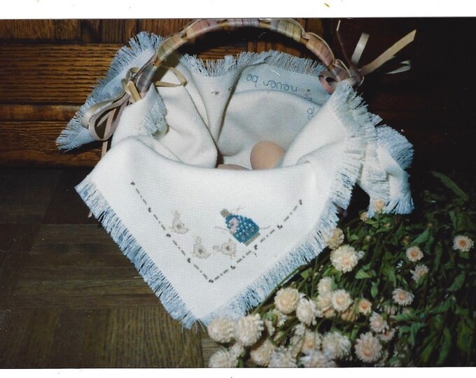 Little Lambs Counted Cross Stitch Bread Cloth Kit From Etsy