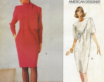 Patrón de costura Vogue para vestido de mujer Oscar de la Renta de los años 80, número 2336, tallas 8, 10 y 12 FF
