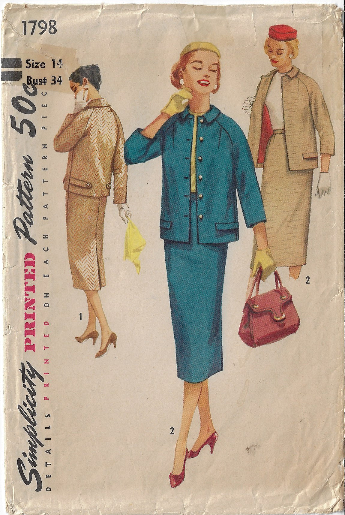 courrages 国産レトロモード古着 リネン麻 ジャケット×スカート スーツ 50s 60s マドラスチェック テーラード ジャケット タイト