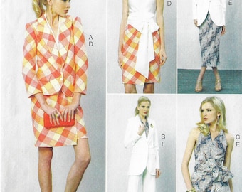 VOGUE PATTERNS Giacche, gonna e pantaloni da donna, Y5 (18 20 22 24 26), V1992Y5