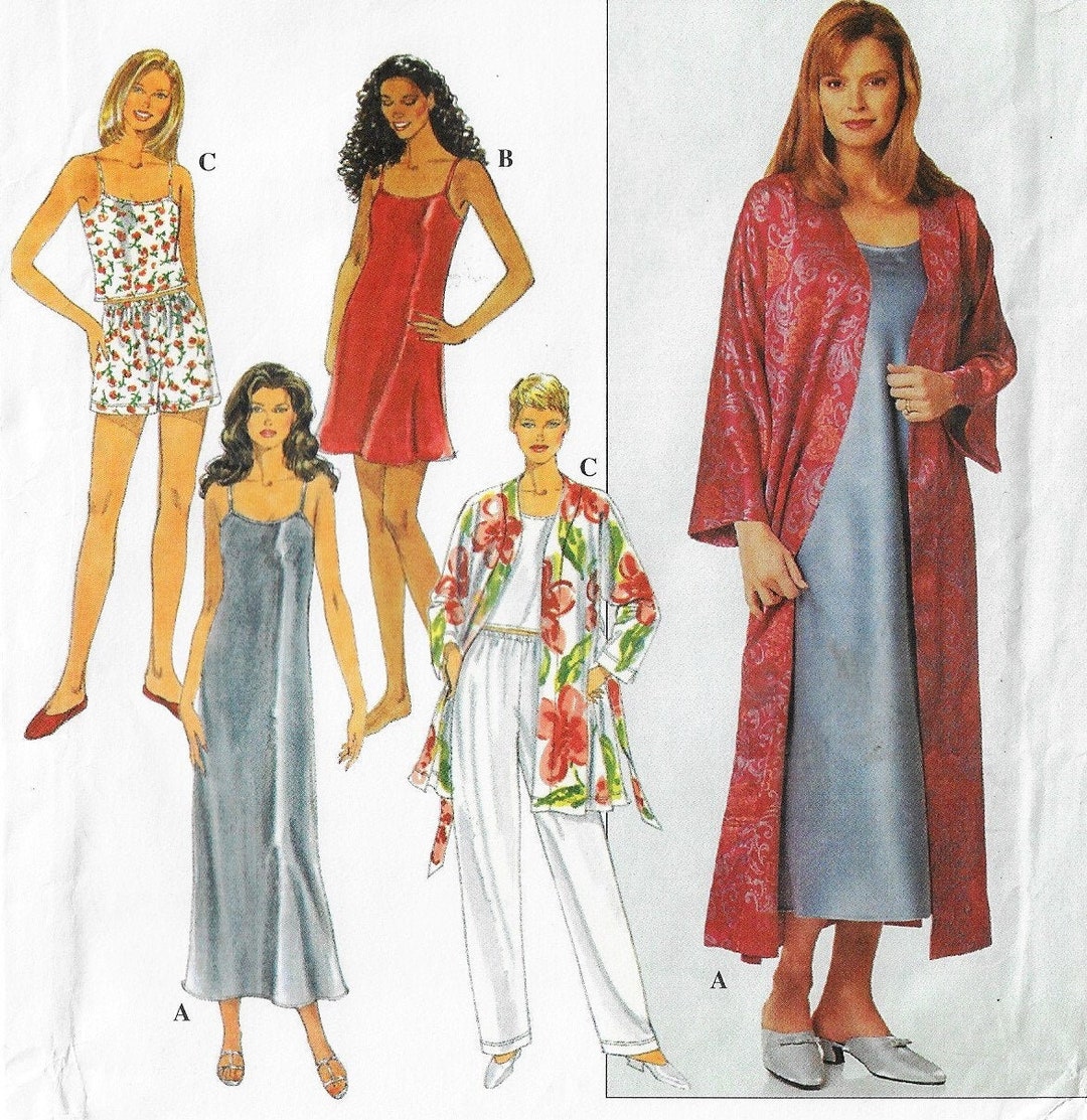 90s Womens Lingerie Simplicity Sewing Pattern 8666 Size 18 20 22 24 FF ...