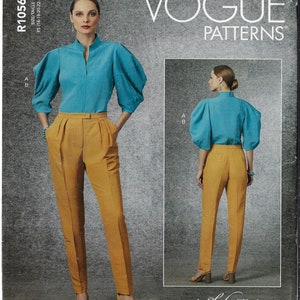 Rachel Comey Topp med lanternärm och cigarettbyxor Vogue V1704 Storlek 16 18 20 22 24 FF