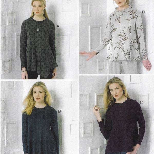 Marcy Tilton Strickoberteile Nahtdetails Vogue Schnittmuster V9130 Größe 16 bis 26 FF