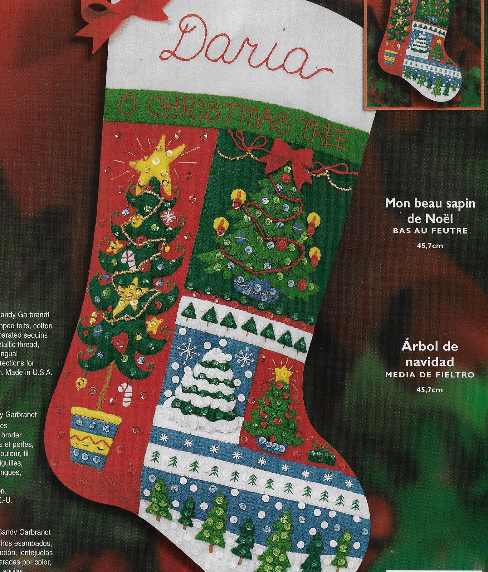 Bucilla Felt Stocking Kit Frosty In the Spirit Vintage NOS New Christmas  Craft