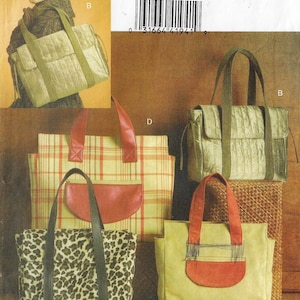 Sacs cartable en tissu bricolage en 4 styles Patron de couture Vogue V8439 FF