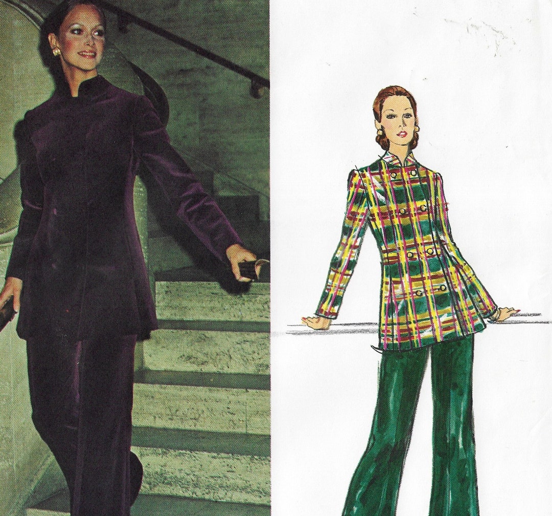 Pucci Sewing Pattern 70s Emilio Pucci Womens Evening Suit Vogue Sewing Pattern 2790 Size 10 ...
