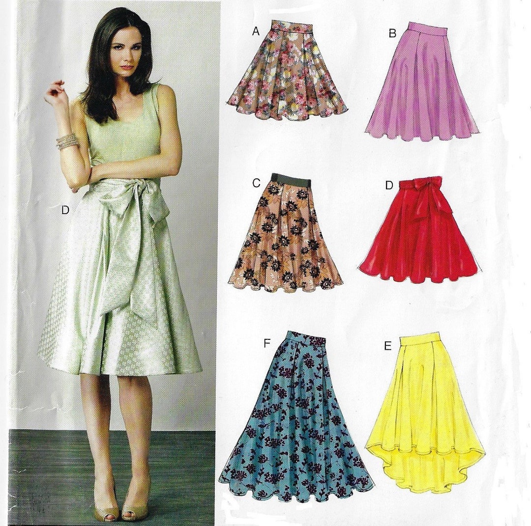 Womens Flared Skirt With Variations High Low Hem Circle Skirt - Etsy