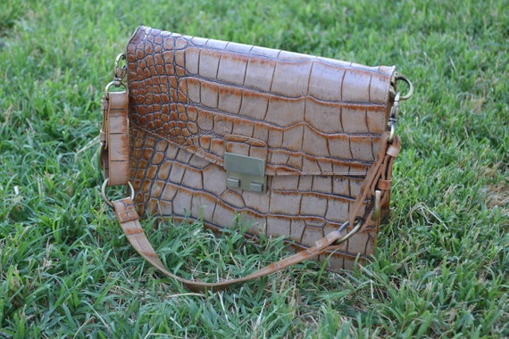 Preston & York Vintage Leather Satchel Shoulder Bag Purse Wallet | eBay
