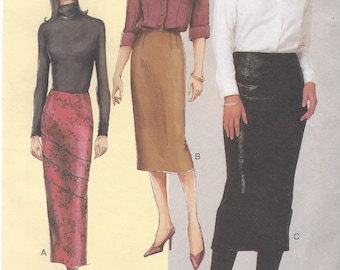 Todays Fit by Sandra Betzina Womens Skirt Knee or Ankle Length Vogue Sewing Pattern 7333 Size 10 12 14 Hip 34 36 38