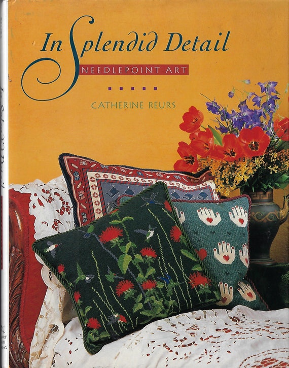 90s In Splendid Detail Needlepoint Art Book by Catherine Reurs Inspiration and Charts