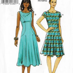 Womens Princess Seam Dress with Variations Vogue Sewing Pattern V8871 Size 16 18 20 22 24 Bust 38 to 46 FF