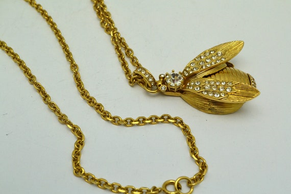 Buy Ann Taylor Bug Bee or Fly Necklace Gold Tone Metal With