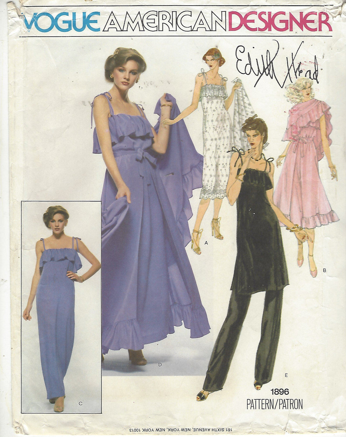1970s Edith Head Womens Disco Dress, Tunic, Overskirt, Pants