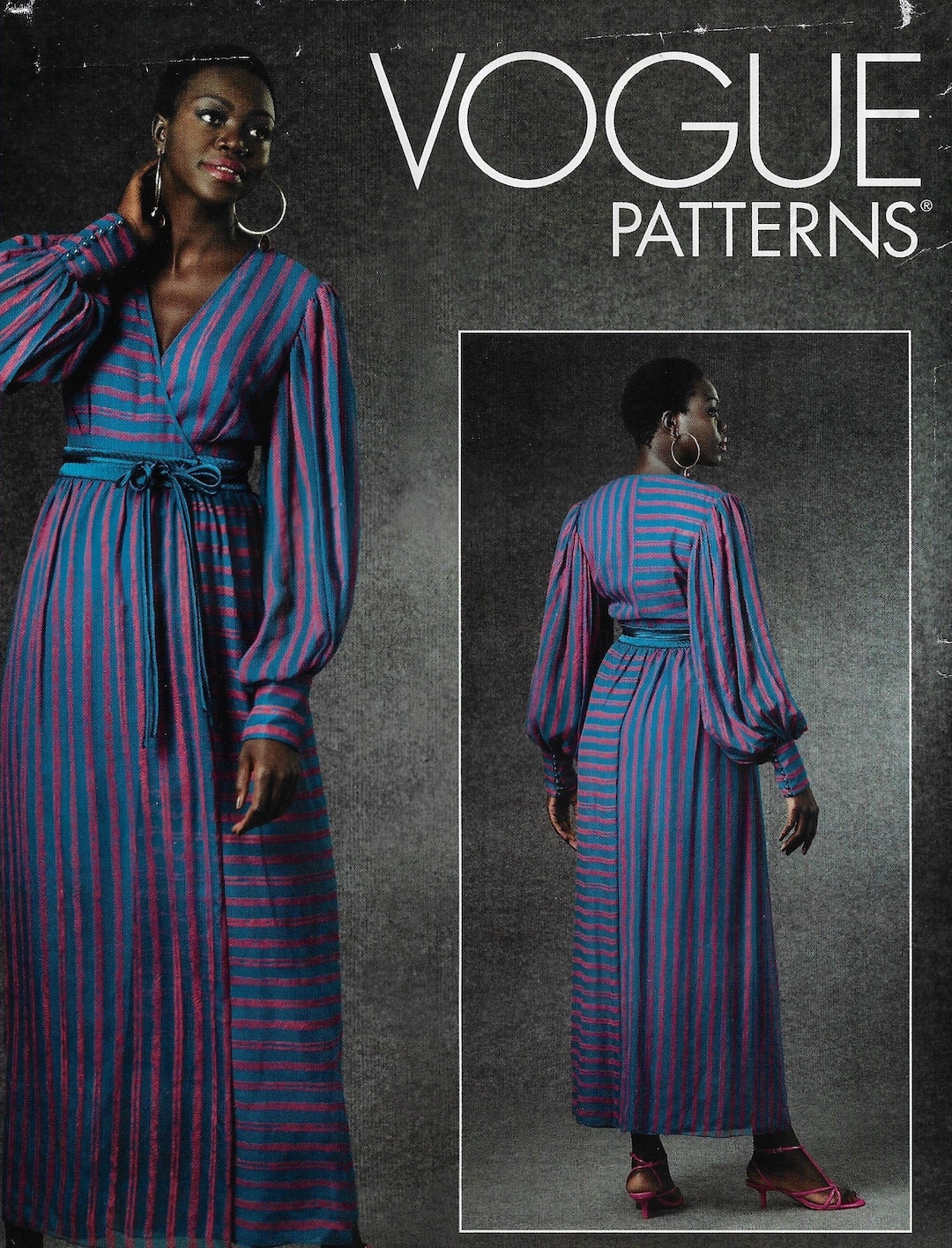 Zandra Rhodes Patterns Zandra Rhodes Special Occasion Dress Vogue Sewing Pattern V1762 Size 16 ...
