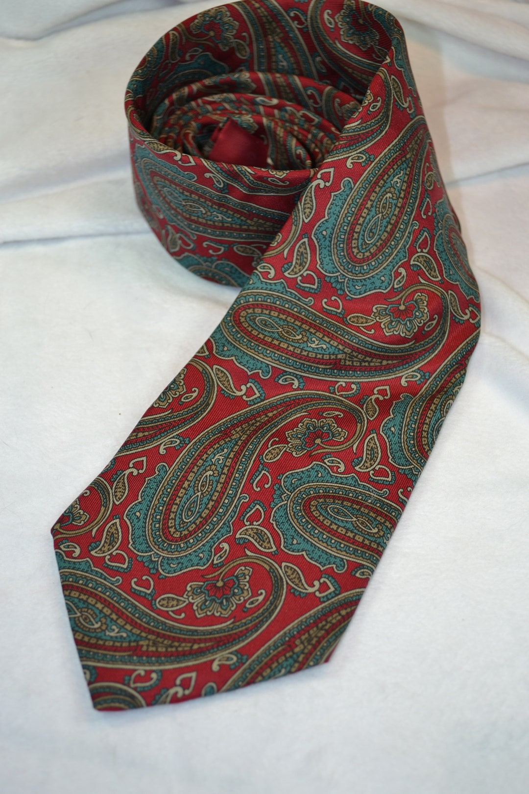 Vintage Hardy Amies Paisley Men's Necktie Saville Row - Etsy