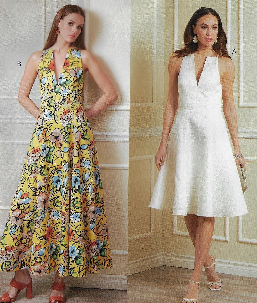 Fit and Flare Dress With Cup Size Adjustments Vogue Sewing