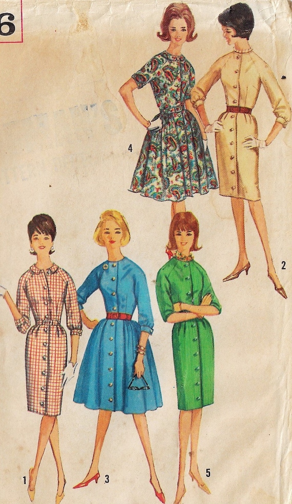 1960s One Piece Dress Two Skirts Simplicity Sewing Pattern 5036 Size 16 Bust 36 FF - Etsy 1960s One Piece Dress Two Skirts Simplicity Sewing Pattern 5036 Size 16 Bust 36 FF - Etsy