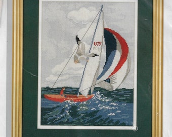 Race the Wind Simplicity Needlepoint Kit 05901 Nautical Design from American Greetings New in Package