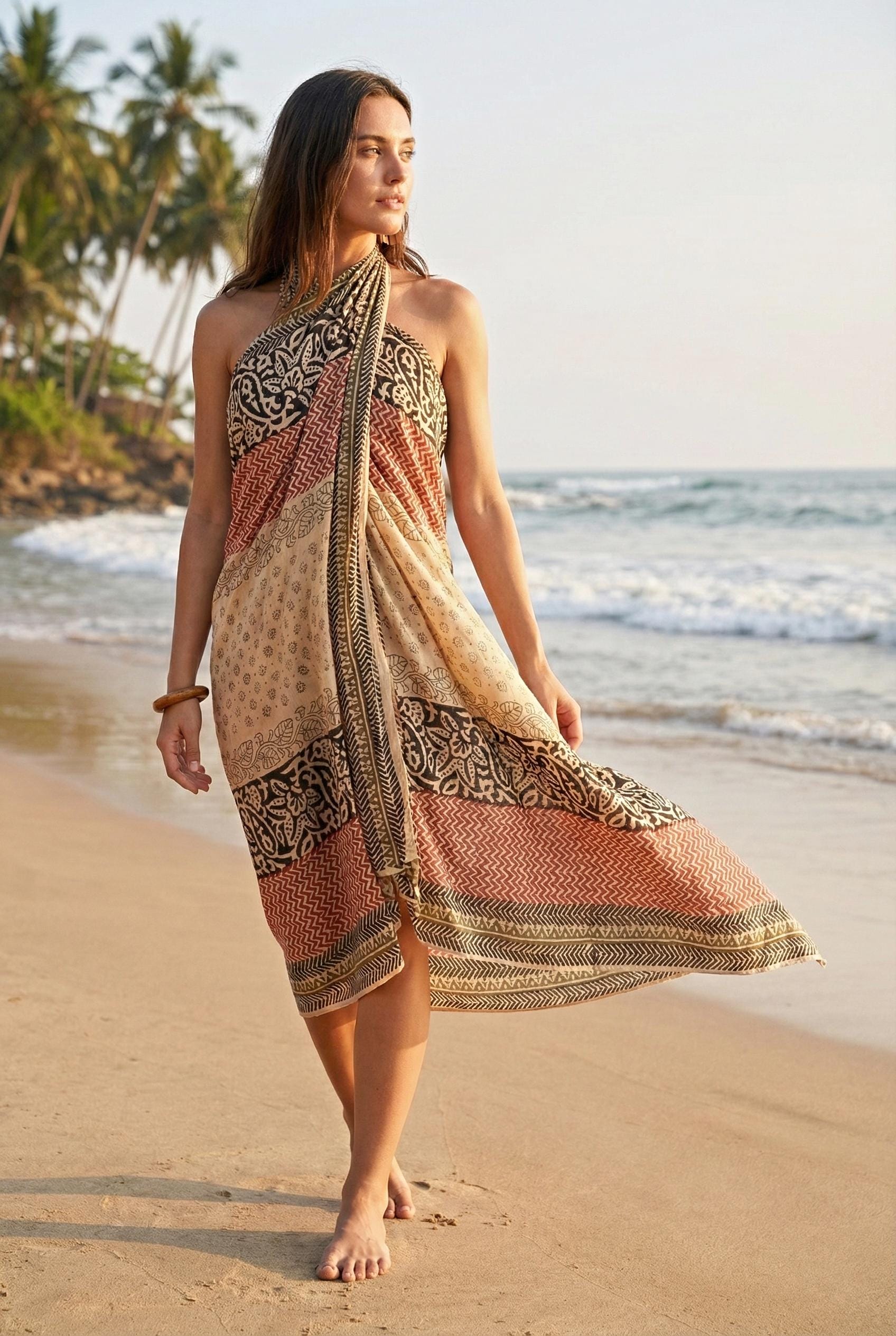 knee length dresses for ladies Sexy Sarong Dress main image 0
