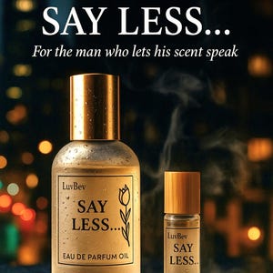 SAY LESS... - Men&#39;s Cologne Oil: Apple, Raspberry, Rosewood, Musk - Long Lasting Parfum