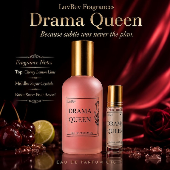 Drama Queen - Perfume Oil: Sweet Cherry Citrus Sugar Candy Fruity Fragrance for Women