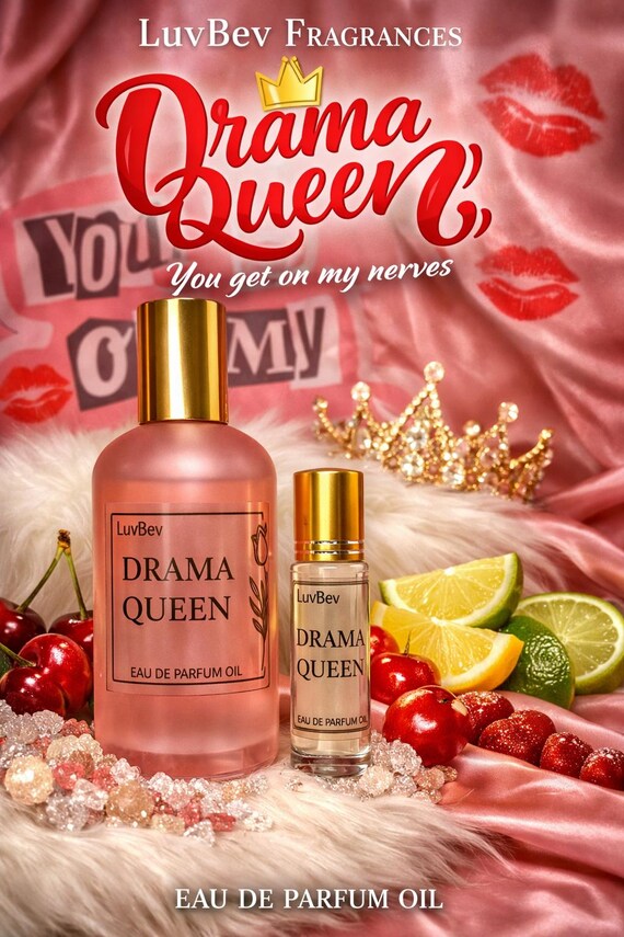 Drama Queen- Perfume Oil: Sweet Cherry Citrus Sugar Gourmand Perfume