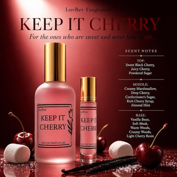 Keep It Cherry - Perfume Oil: Sweet Cherry Vanilla Marshmallow Fruity Gourmand Fragrance for Women