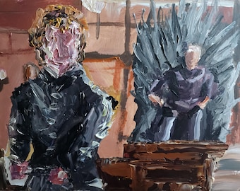Tyrion Lannister met textuur, Game of Thrones, popart, impressionisme Paletmeskunst (11 x 14 inch)