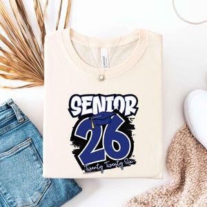 Senior 2026 Shirt, Class of 2026 Graduation Tee, High School Senior Shirt, Retro Senior Year, Senior 2026 Shirt, Graduation Gift for Seniors image 2