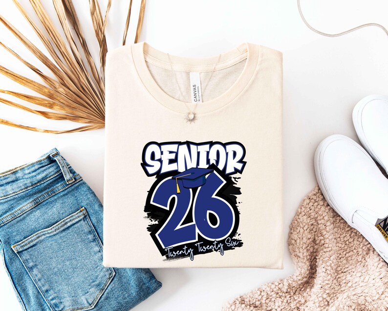 Senior 2026 Shirt, Class of 2026 Graduation Tee, High School Senior Shirt, Retro Senior Year, Senior 2026 Shirt, Graduation Gift for Seniors image 2