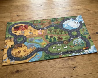 Alfombra de juego del zoológico Wild Fields