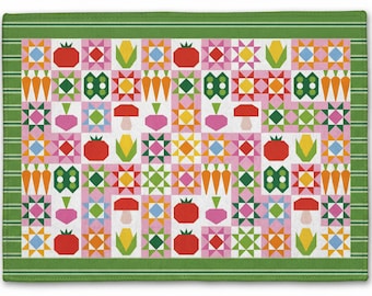 Alfombra de juego de patchwork para jardín