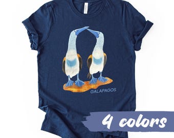 Galapagos Ecuador Blue-Footed Birds Graphic T-Shirt