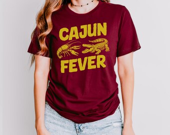 Cajun Fever Crawfish Graphic Tee - Louisiana Gift