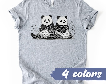 Cute Panda Bear Graphic T-Shirt
