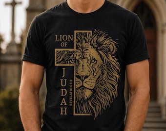 Lion of Judah Christian Man Scripture T-Shirt
