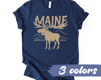 Maine Retro Outdoors Graphic T-Shirt