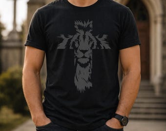 Jesus Christian Lion of Judah Graphic T-Shirt