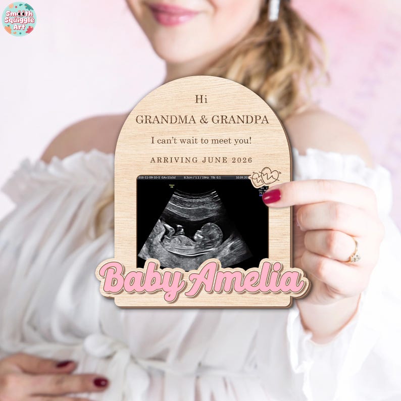 Sonogram Magnets Personalized Ultrasound Photo Fridge Magnet, Baby Sonogram Frame, Baby ...