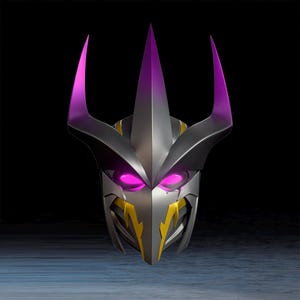 Super Armored Mutant Helmet STL File: Futuristic Cosplay Mask (3D Printable Model