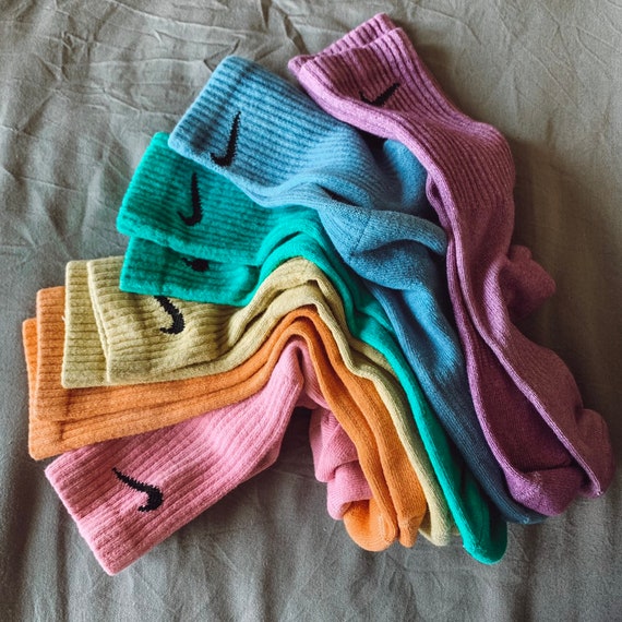 hand dyed nike socks