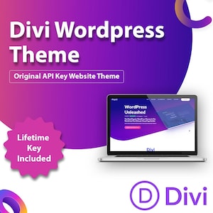 Paquete completo del tema Divi para WordPress: clave de por vida y complementos (descarga digital)