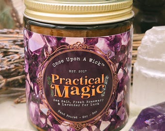 Practical Magic Soy Candle | Sea Salt, Rosemary & Lavender | Handmade Soy Candles, Wax Melts and Room Sprays
