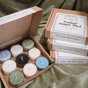 Tealight Sample Pack | Soy Tealight Discovery Set | Inspired by Your Favorite Books, Fairytales & Fandoms