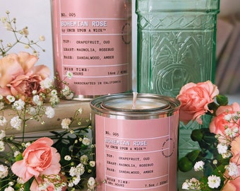 No. 005 Bohemian Rose | Spring Collection | Vegan Soy Candle