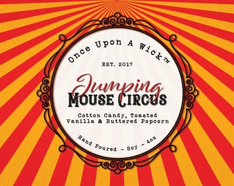 Jumping Mouse Circus | Coraline Inspired | Handmade Soy Candles, Wax Melts & Room Sprays