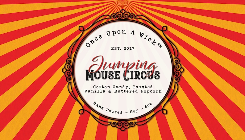 Jumping Mouse Circus Coraline Inspired Soy Candle & Room Spray image 1