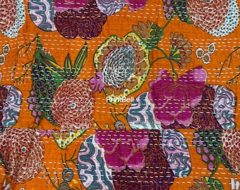 Tagesdecke Kantha Quilt Kantha Quilt Boho Tagesdecke Bettüberwurf handgefertigte Baumwollquilt home decor Sofa Überwurf Kantha